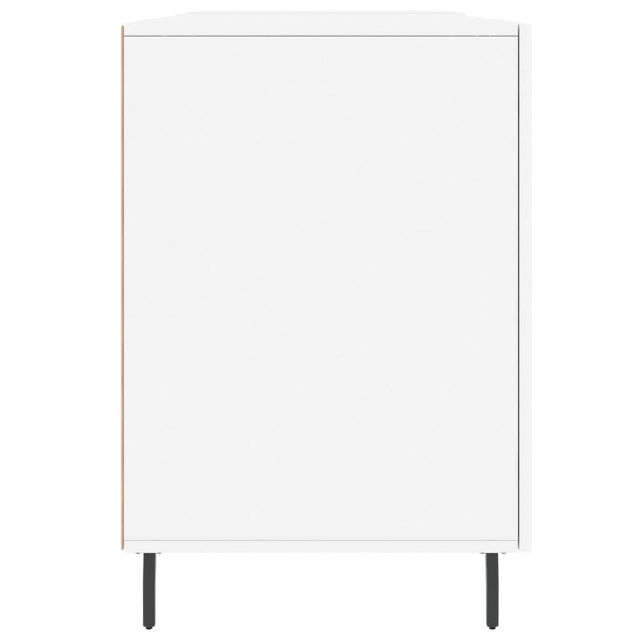 Bureau 140X50X75 Cm Bewerkt Hout Wit