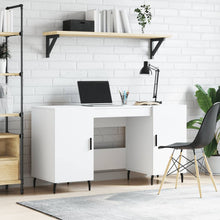 Bureau 140X50X75 Cm Bewerkt Hout Wit