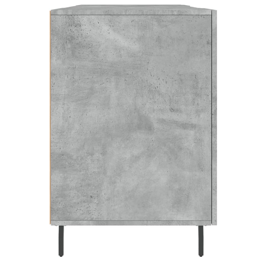Bureau 140X50X75 Cm Bewerkt Hout Betongrijs