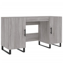 Bureau 140X50X75 Cm Bewerkt Hout Eikenkleurig Grijs sonoma