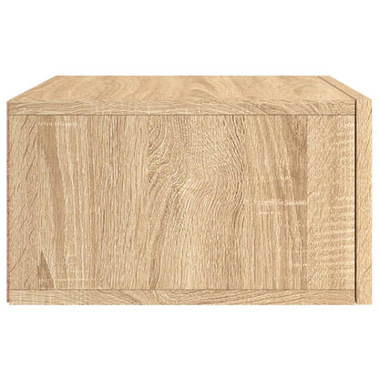 Nachtkastje Wandgemonteerd 35X35X20 Cm Kleurig 1 Sonoma eiken