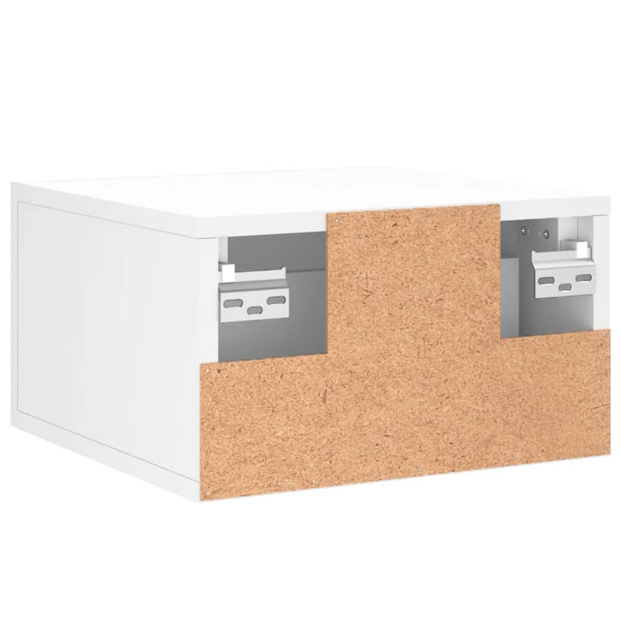 Nachtkastje Wandgemonteerd 35X35X20 Cm Wit