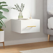 Wall-mounted nightstand 35x35x20 cm white