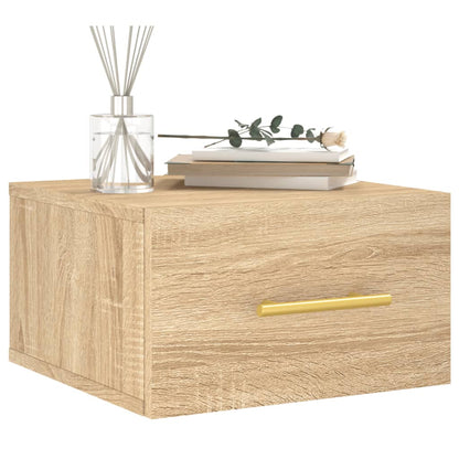 Nachtkastjes Wandgemonteerd 35X35X0 Cm Kleur 1 2 Sonoma eiken