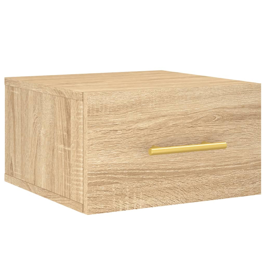 Nachtkastjes Wandgemonteerd 35X35X0 Cm Kleur 1 2 Sonoma eiken