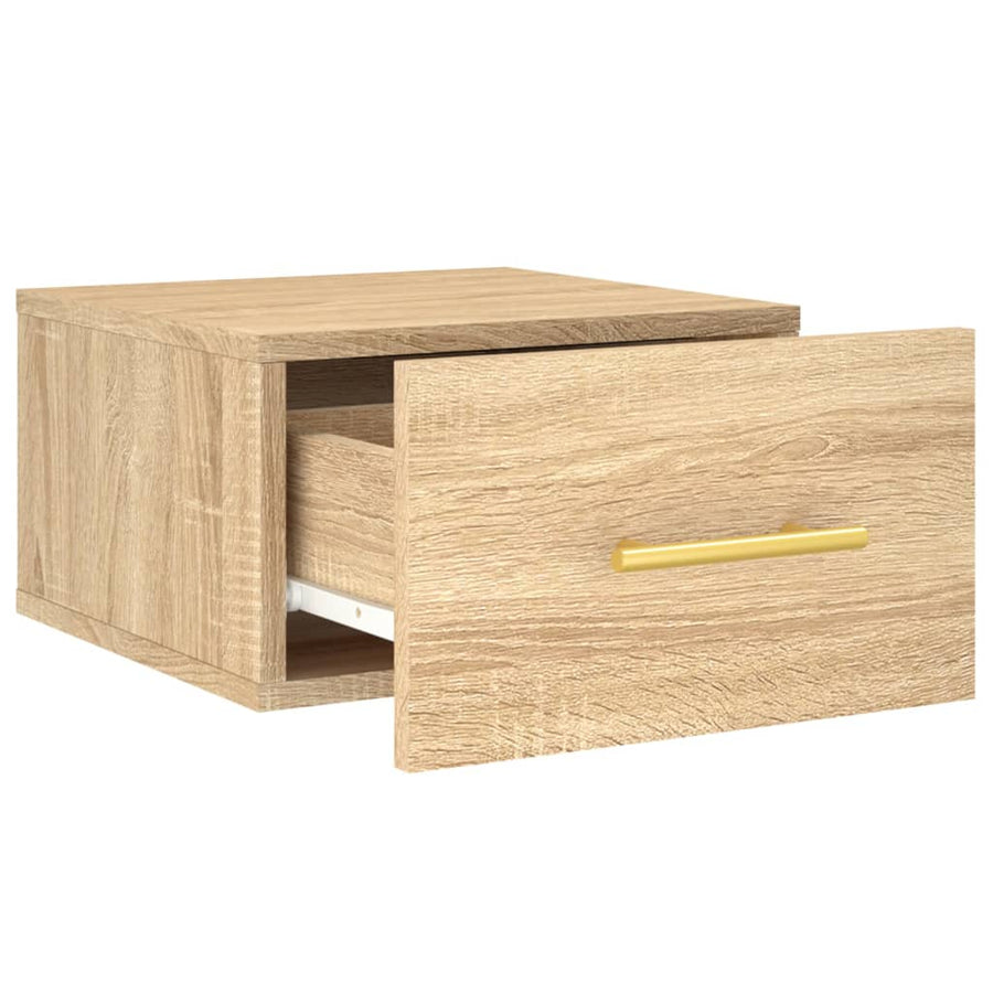 Nachtkastjes Wandgemonteerd 35X35X0 Cm Kleur 1 2 Sonoma eiken