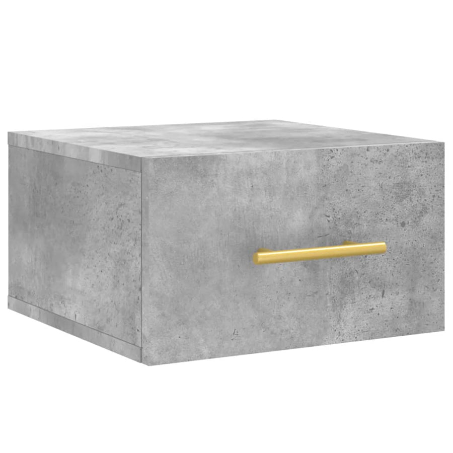 Nachtkastjes 2 St Wandgemonteerd 35X35X20 Cm Betongrijs