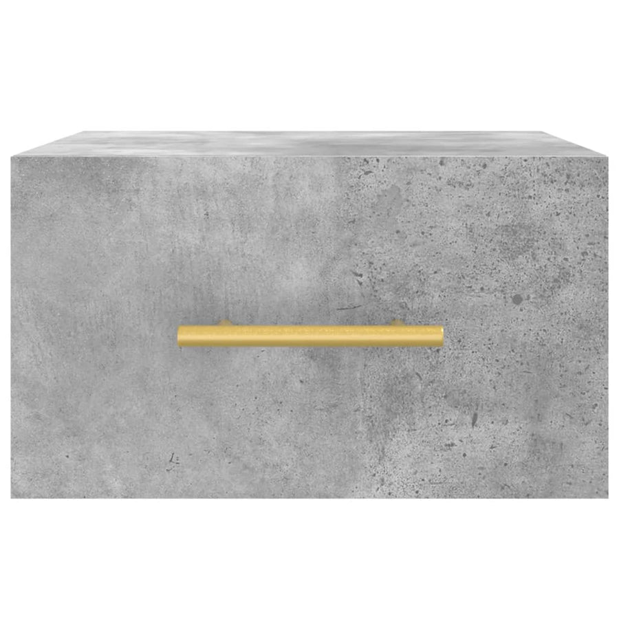 Nachtkastjes 2 St Wandgemonteerd 35X35X20 Cm Betongrijs