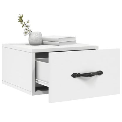 Nachtkastjes 2 St Wandgemonteerd 35X35X20 Cm Wit