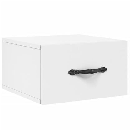Nachtkastjes 2 St Wandgemonteerd 35X35X20 Cm Wit