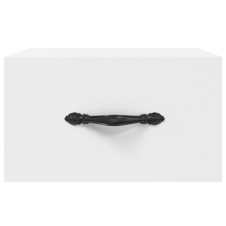 Nachtkastjes 2 St Wandgemonteerd 35X35X20 Cm Wit