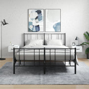 Nachtkastje 35x35x20 cm wit (2 stuks)