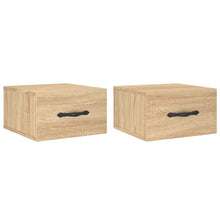 Nachtkastjes Wandgemonteerd 35X35X20 Cm Kleur 1 Sonoma eiken