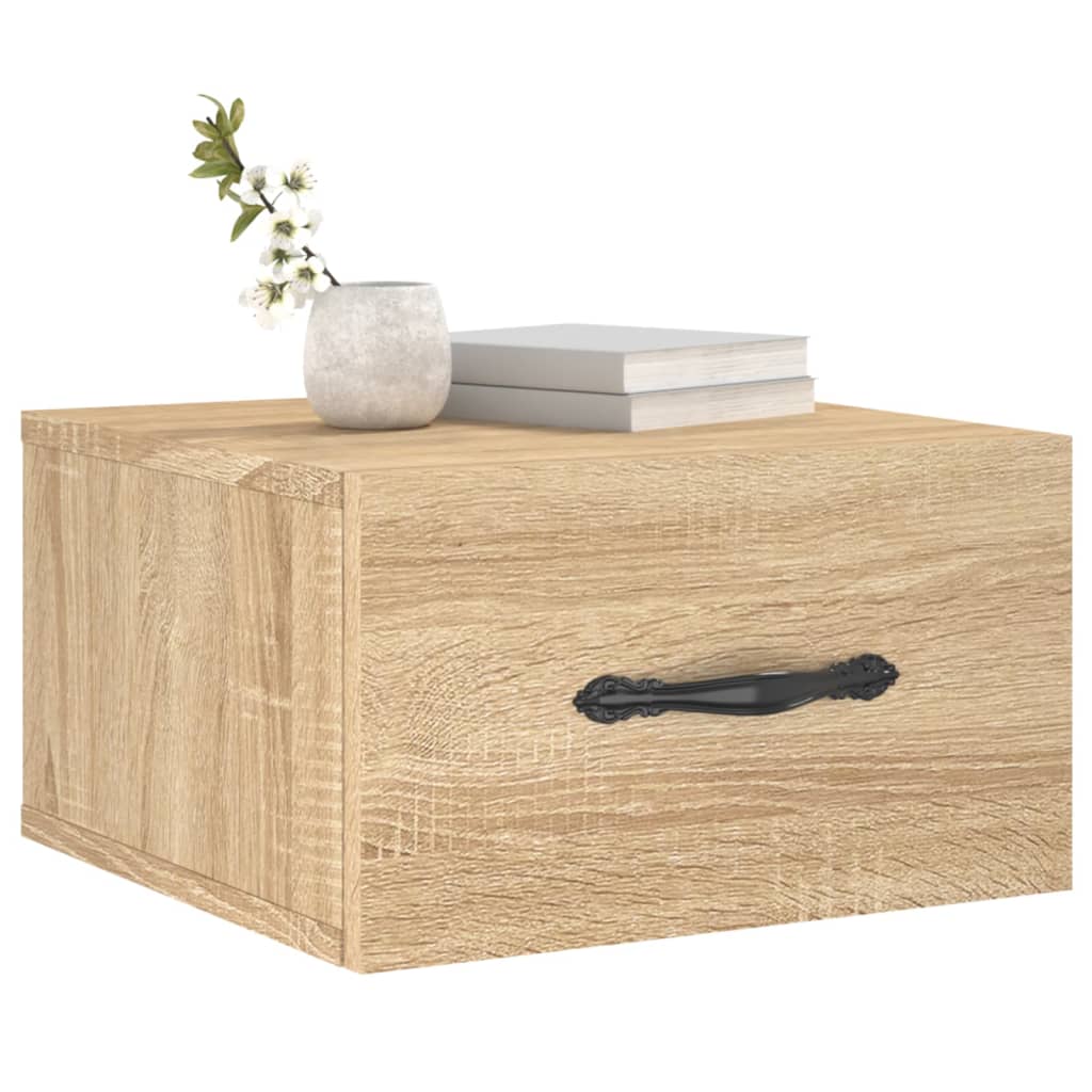 Nachtkastjes Wandgemonteerd 35X35X20 Cm Kleur 1 Sonoma eiken