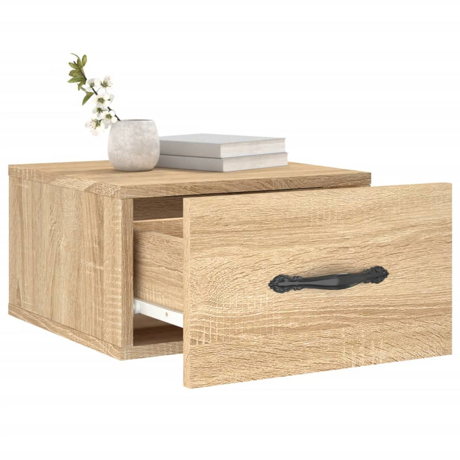 Nachtkastjes Wandgemonteerd 35X35X20 Cm Kleur 1 Sonoma eiken