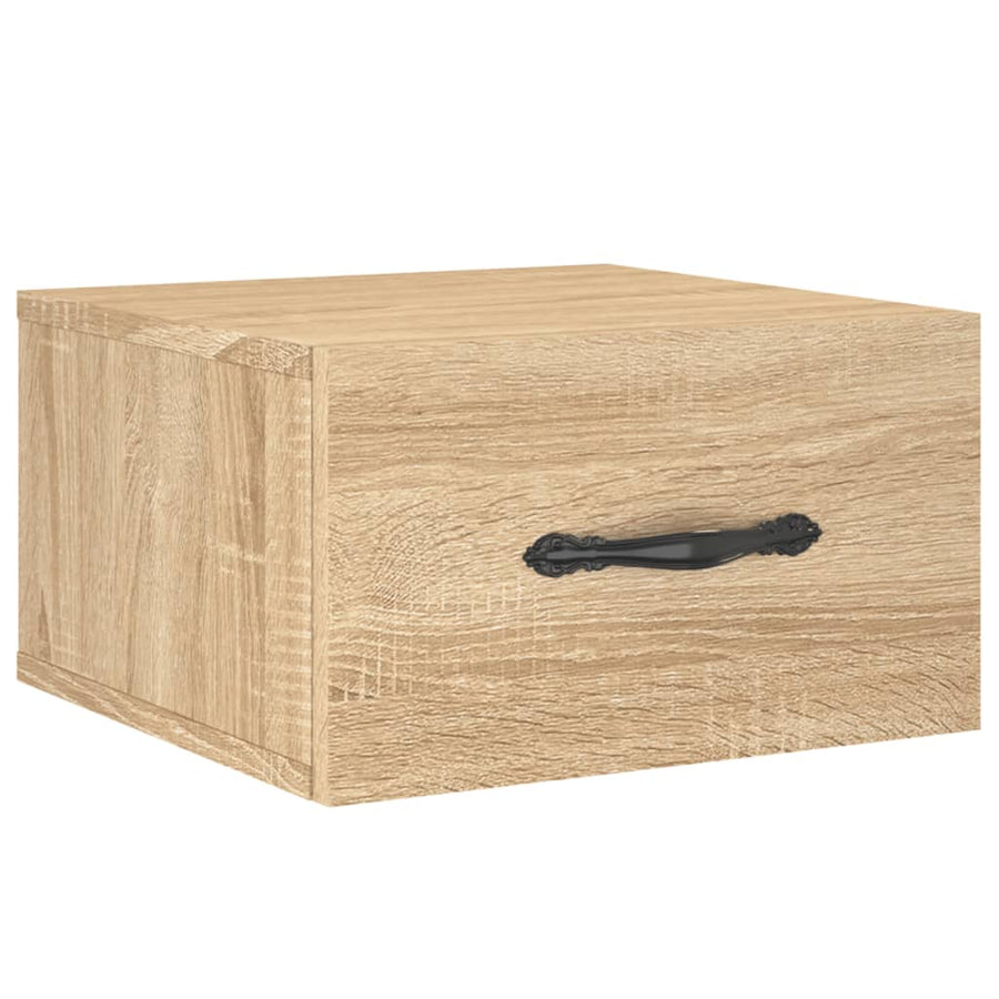 Nachtkastjes Wandgemonteerd 35X35X20 Cm Kleur 1 Sonoma eiken