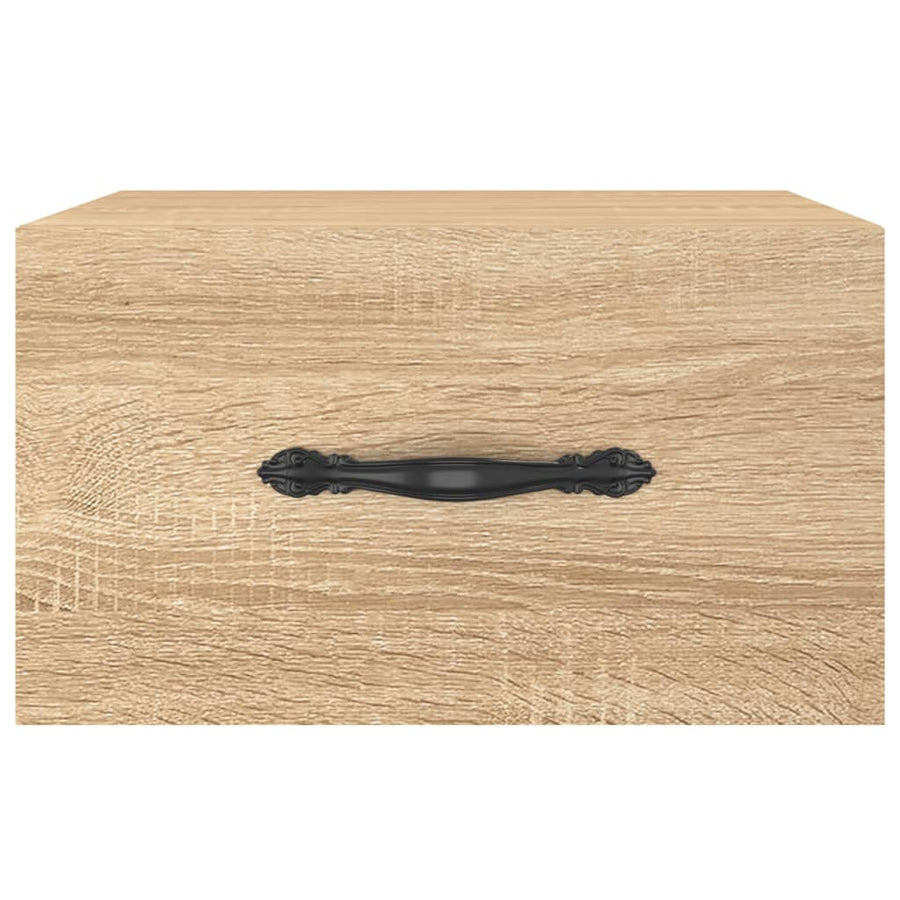 Nachtkastjes Wandgemonteerd 35X35X20 Cm Kleur 1 Sonoma eiken