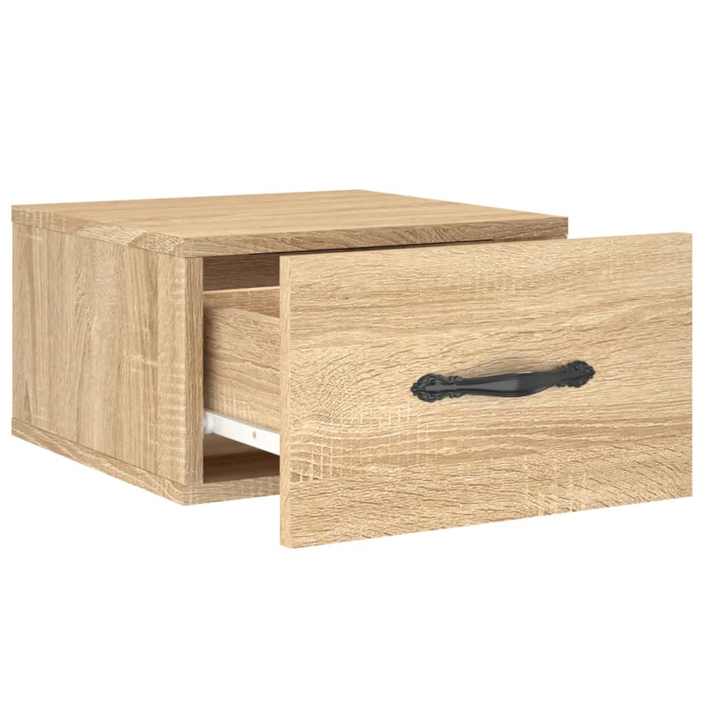 Nachtkastjes Wandgemonteerd 35X35X20 Cm Kleur 1 Sonoma eiken