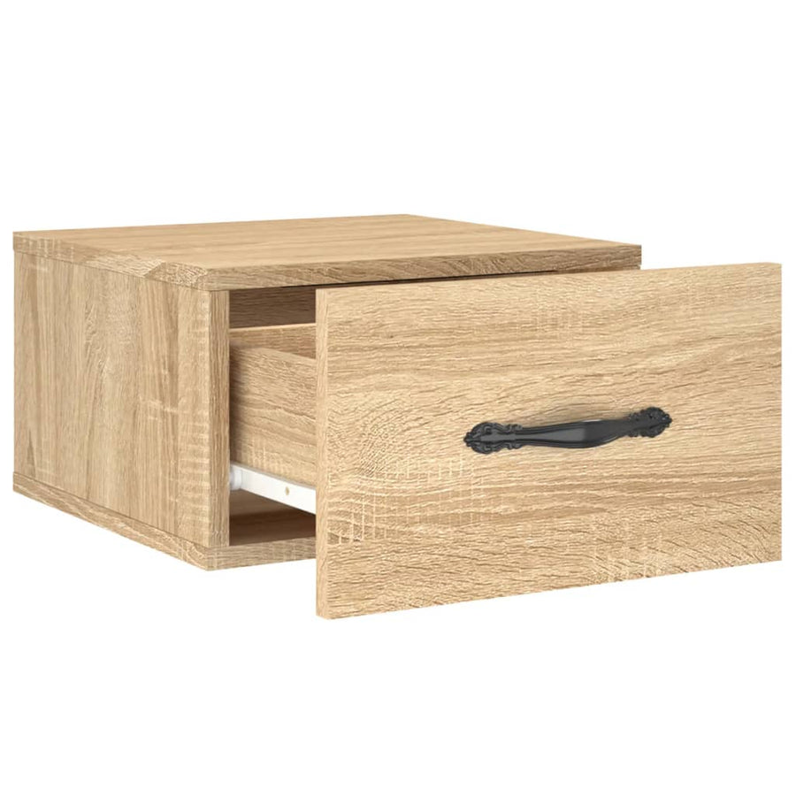 Nachtkastjes Wandgemonteerd 35X35X20 Cm Kleur 1 Sonoma eiken