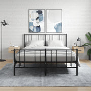 Nachtkastjes 2 st wandgemonteerd 35x35x20 cm sonoma eiken