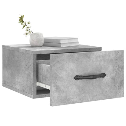 Nachtkastje Wandgemonteerd 35X35X20 Cm Betongrijs