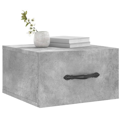 Nachtkastjes 2 St Wandgemonteerd 35X35X20 Cm Betongrijs