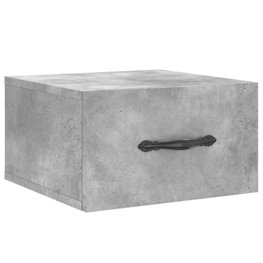 Nachtkastjes 2 St Wandgemonteerd 35X35X20 Cm Betongrijs