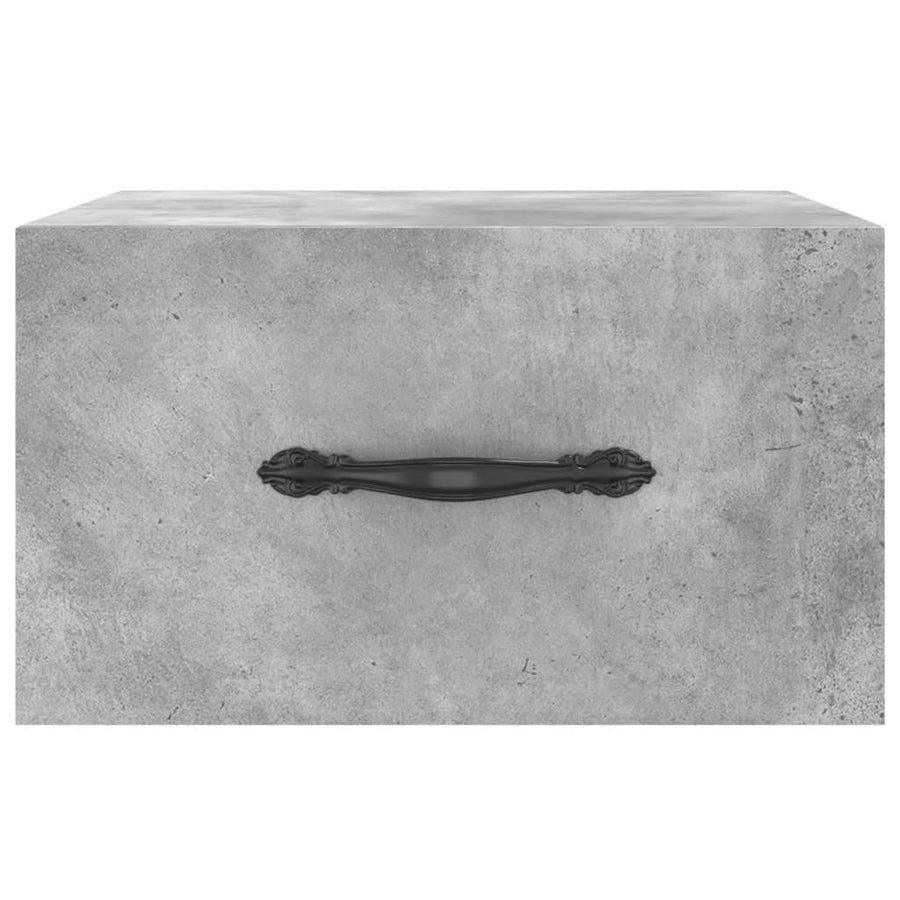 Nachtkastjes 2 St Wandgemonteerd 35X35X20 Cm Betongrijs