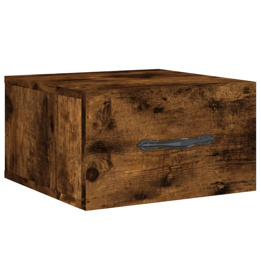 Nachtkastjes Wandgemonteerd 35X35X20 Cm Kleur 1 Gerookt eiken