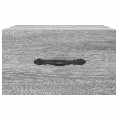 Nachtkastjes 2 St Wandgemonteerd 35X35X20 Cm Grijs Sonoma Eiken