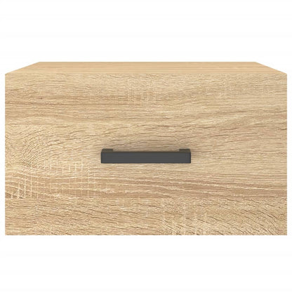 Nachtkastje Wandgemonteerd 35X35X20 Cm Kleurig 1 Sonoma eiken