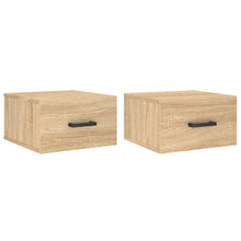 Nachtkastjes Wandgemonteerd 35X35X20 Cm Kleur 1 Sonoma eiken