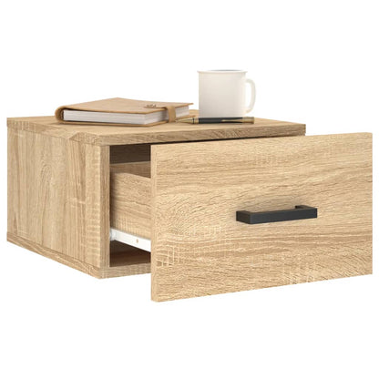 Nachtkastjes Wandgemonteerd 35X35X20 Cm Kleur 1 Sonoma eiken