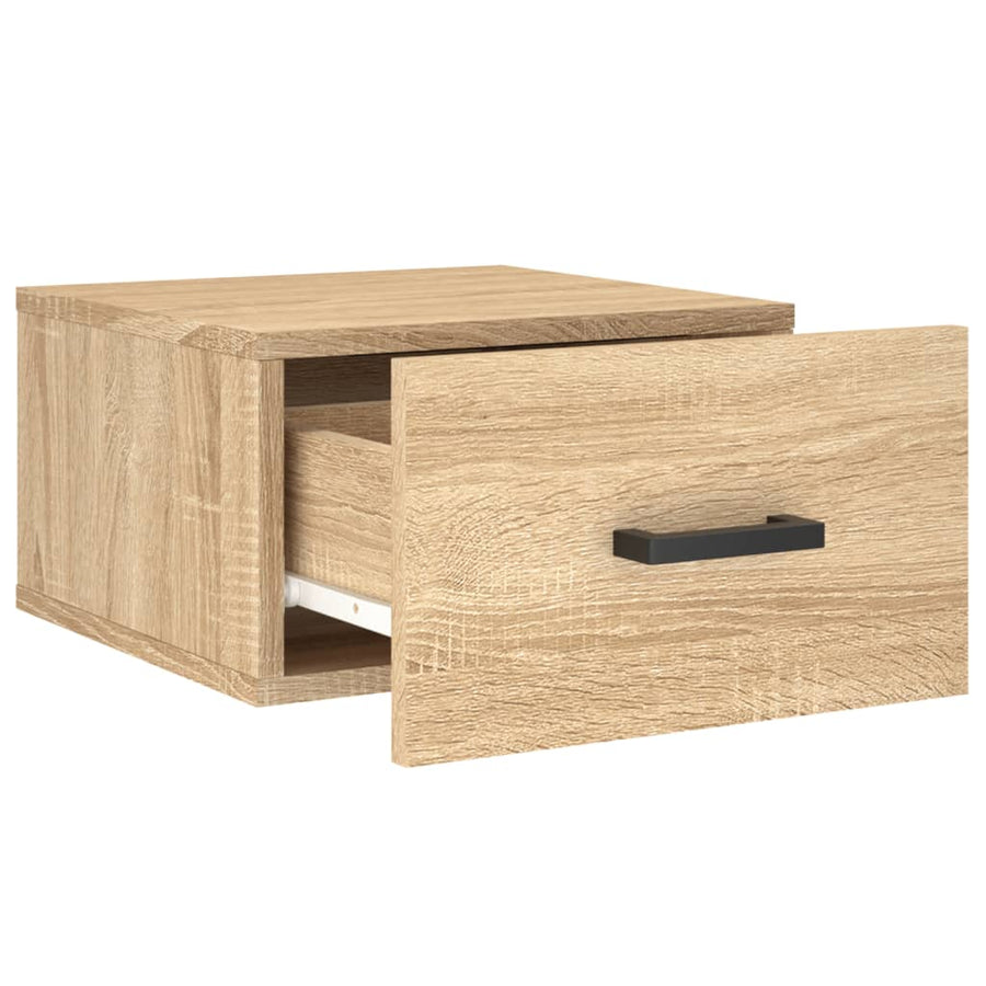 Nachtkastjes Wandgemonteerd 35X35X20 Cm Kleur 1 Sonoma eiken