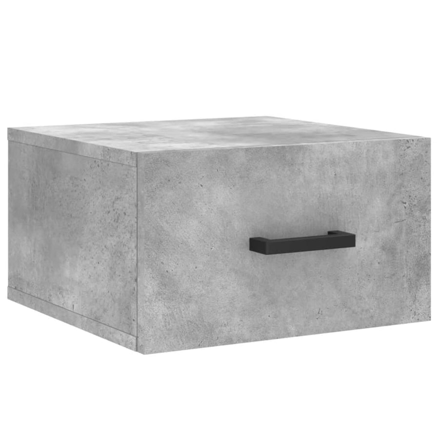 Nachtkastjes 2 St Wandgemonteerd 35X35X20 Cm Betongrijs