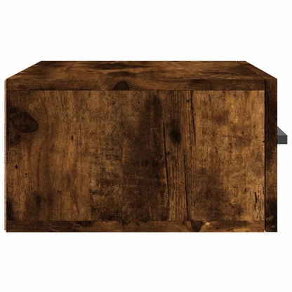 Nachtkastjes 2 St Wandgemonteerd 35X35X20 Cm Gerookt Eikenkleur