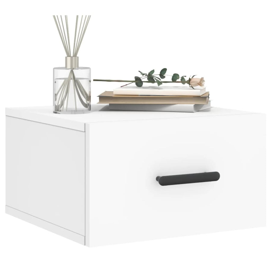 Nachtkastjes 2 St Wandgemonteerd 35X35X20 Cm Wit