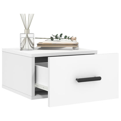 Nachtkastjes 2 St Wandgemonteerd 35X35X20 Cm Wit
