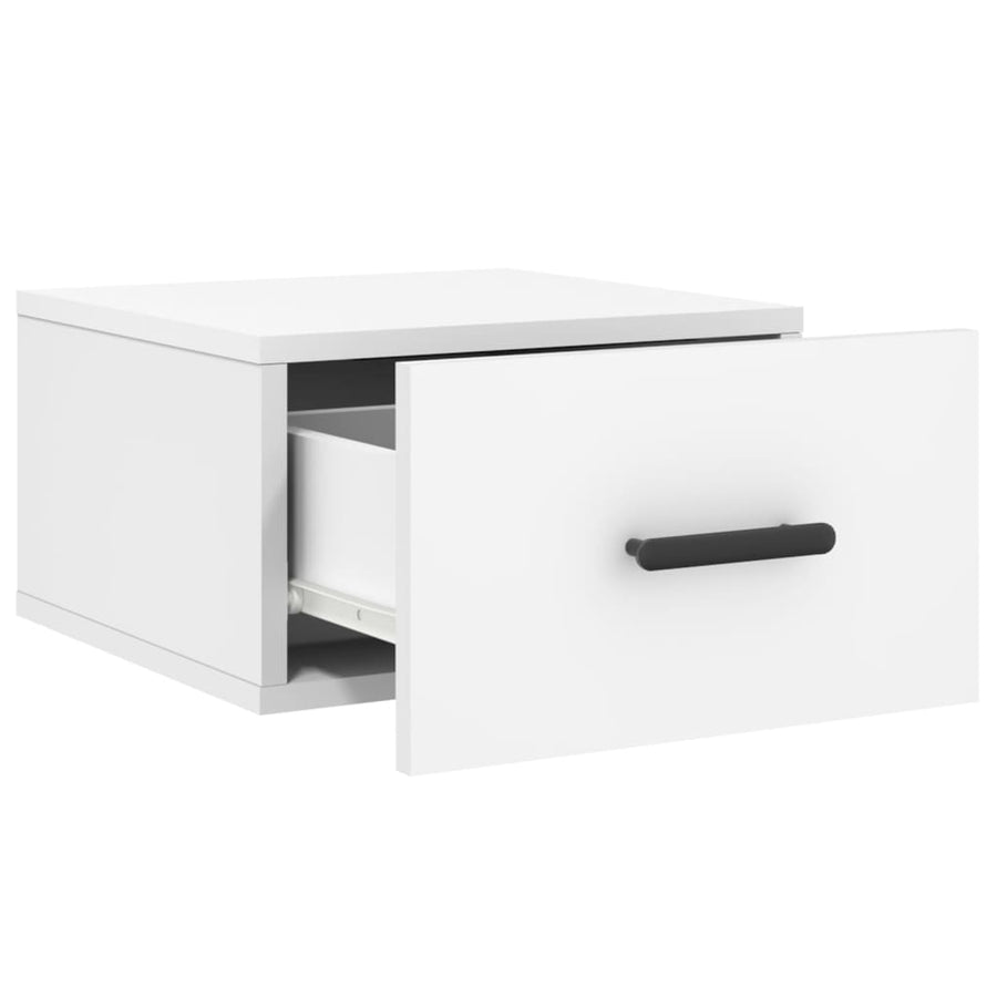 Nachtkastjes 2 St Wandgemonteerd 35X35X20 Cm Wit