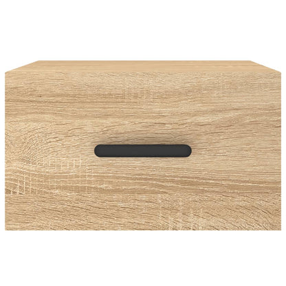 Nachtkastje Wandgemonteerd 35X35X20 Cm Kleurig 1 Sonoma eiken