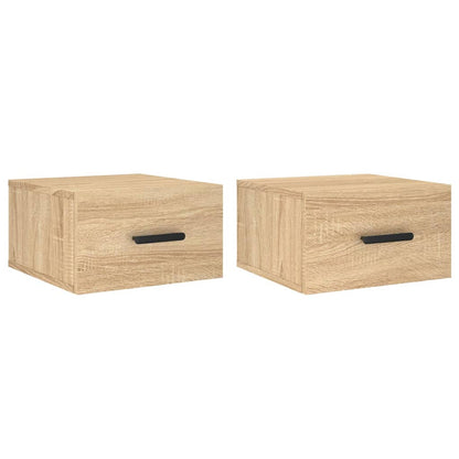 Nachtkastjes Wandgemonteerd 35X35X20 Cm Kleur 1 Sonoma eiken