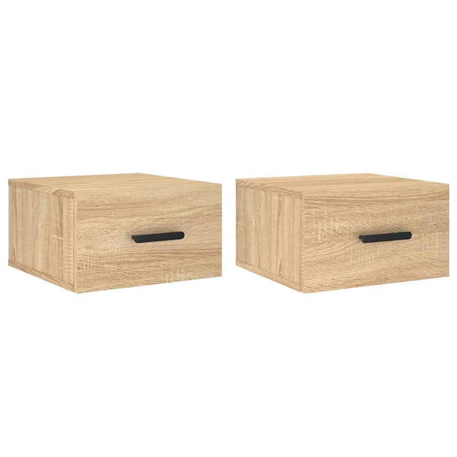 Nachtkastjes Wandgemonteerd 35X35X20 Cm Kleur 1 Sonoma eiken