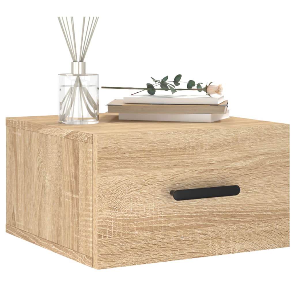 Nachtkastjes Wandgemonteerd 35X35X20 Cm Kleur 1 Sonoma eiken