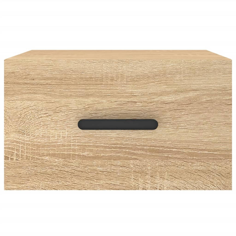Nachtkastjes Wandgemonteerd 35X35X20 Cm Kleur 1 Sonoma eiken