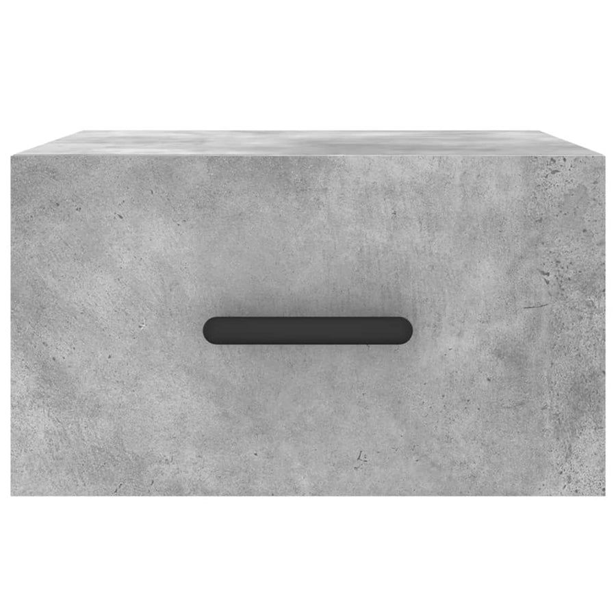 Nachtkastjes 2 St Wandgemonteerd 35X35X20 Cm Betongrijs