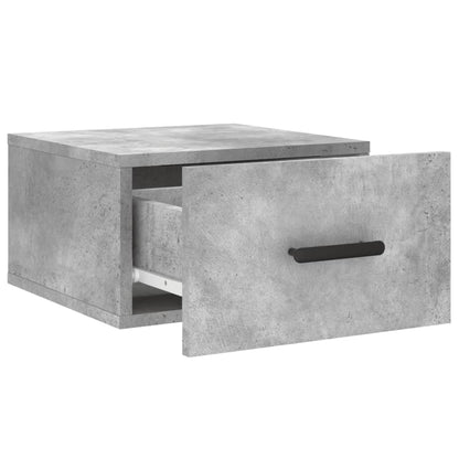 Nachtkastjes 2 St Wandgemonteerd 35X35X20 Cm Betongrijs