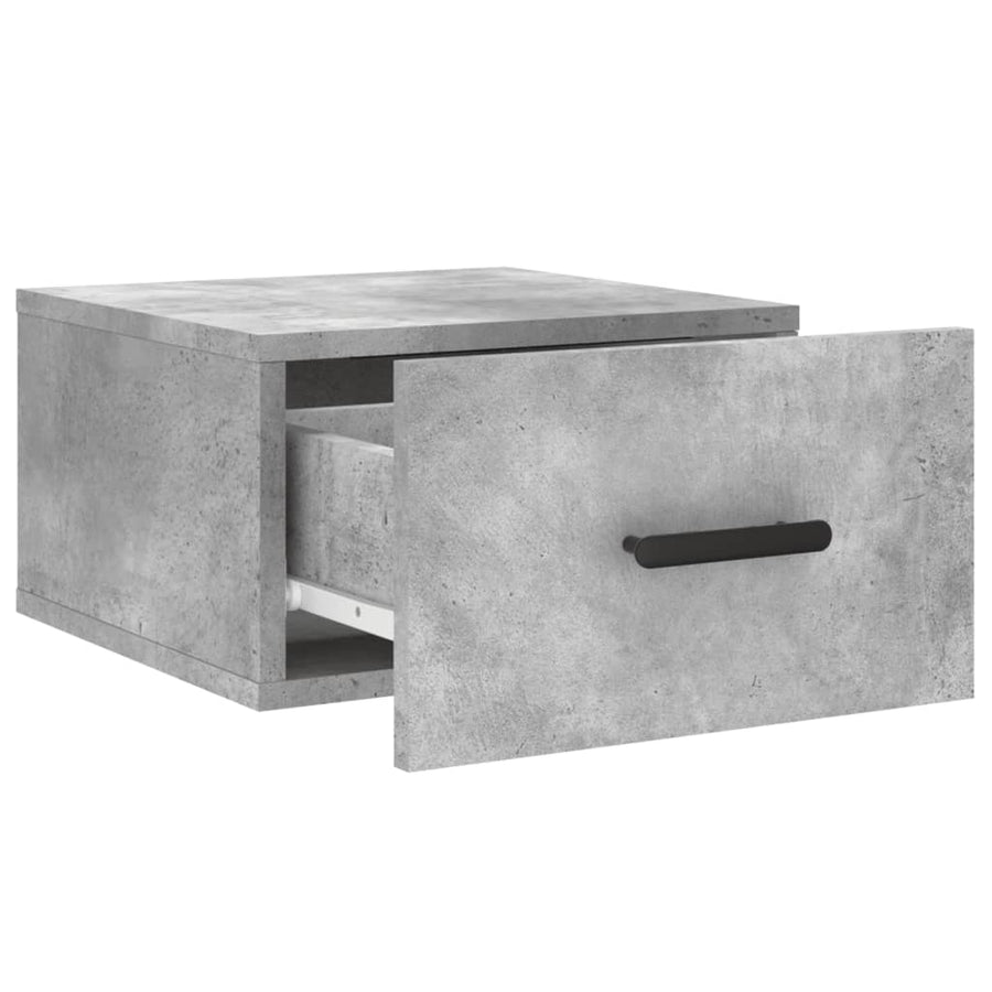 Nachtkastjes 2 St Wandgemonteerd 35X35X20 Cm Betongrijs