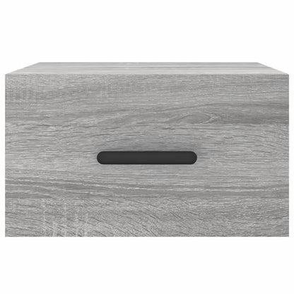Nachtkastjes 2 St Wandgemonteerd 35X35X20 Cm Grijs Sonoma Eiken