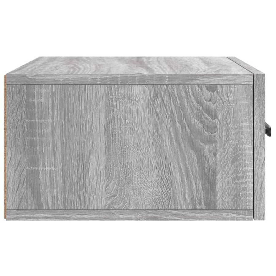 Nachtkastjes 2 St Wandgemonteerd 35X35X20 Cm Grijs Sonoma Eiken