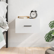 Wall-mounted nightstand 35x35x20 cm white